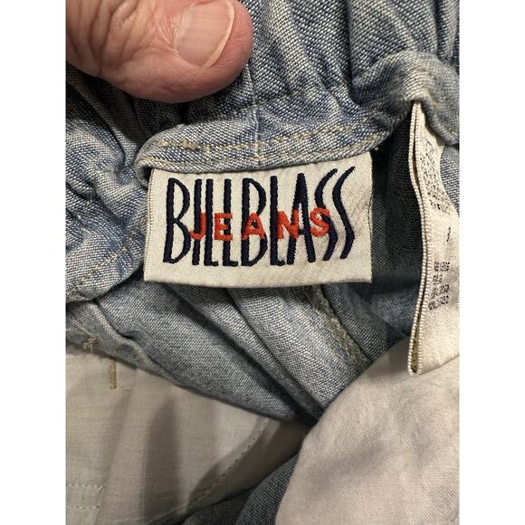 Vintage 1980's Denim Maxi Skirt Sz 8 Bill Blass Full Button Closure Boho Cowgirl - Picture 8 of 10